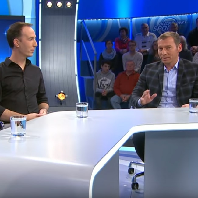 Steffen Kirchner als TV-Experte bei Blickpunkt Sport